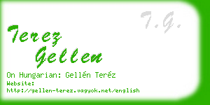 terez gellen business card