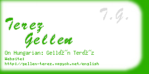 terez gellen business card